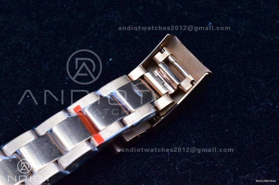 RG Ceramic Blue TopPick YachtMaster on A 1223 Edition RG Bracelet 1:1 Best 116685 II GMF 0429